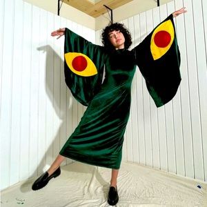Moth maxi dress velvet gown by Penelope gazin of fashion brand company. Size S.